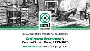 Settlement Bedrooms: A Room of their Own, 1883–1920