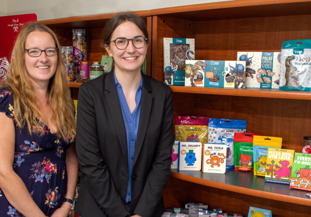 Helen Johnson, Product Manager at Creme d’Or with Graphic Designer Sarah Day